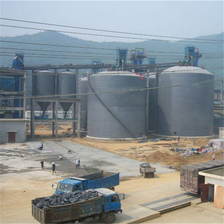 沈阳水泥钢板仓2座3000吨青岛项目进入施工